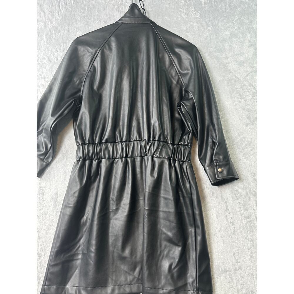 Steve Madden Faux Leather Moto Jacket – Black – Approx. M/L - Picture 3 of 7